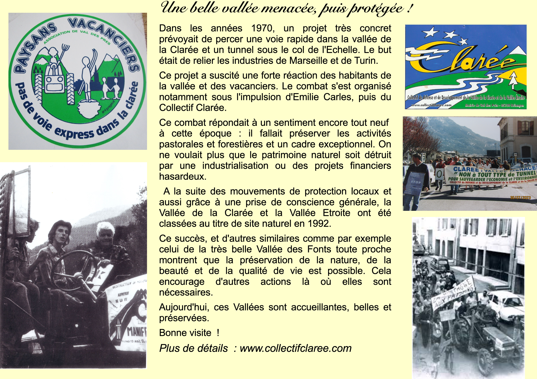 Un des panneaux de l'exposition du four à pain